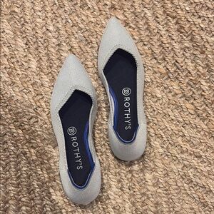 Rothy's Heather Flats with the original Pointed Toe Design